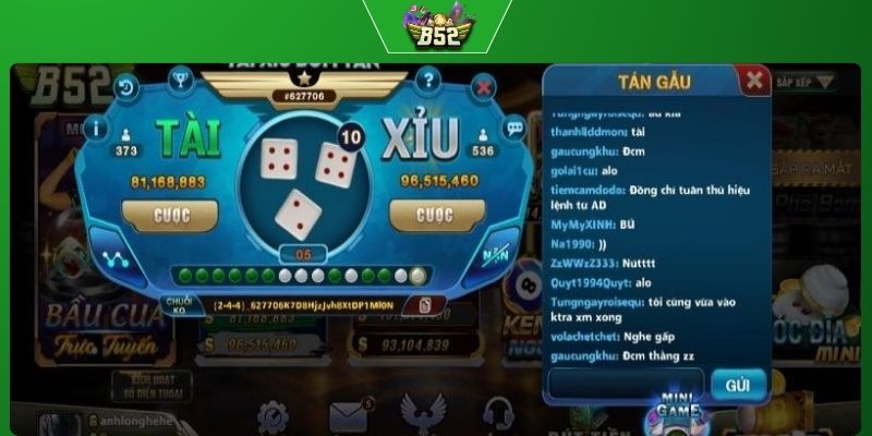 Hướng dẫn chơi Tài xỉu online tại 52 club