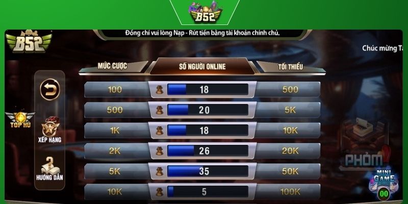 Kinh nghiệm chơi tá lả hiệu quả tại B52 CLUB